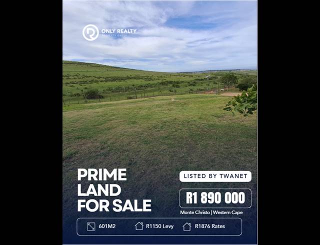 600M² VACANT LAND FOR SALE IN MONTE CHRISTO